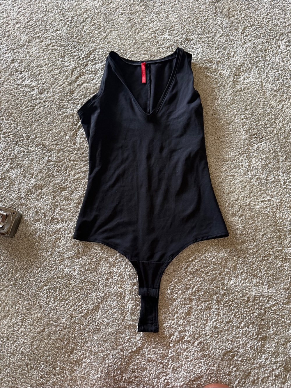 Spanx size SM Black V-Neck Sleeveless Bodysuit